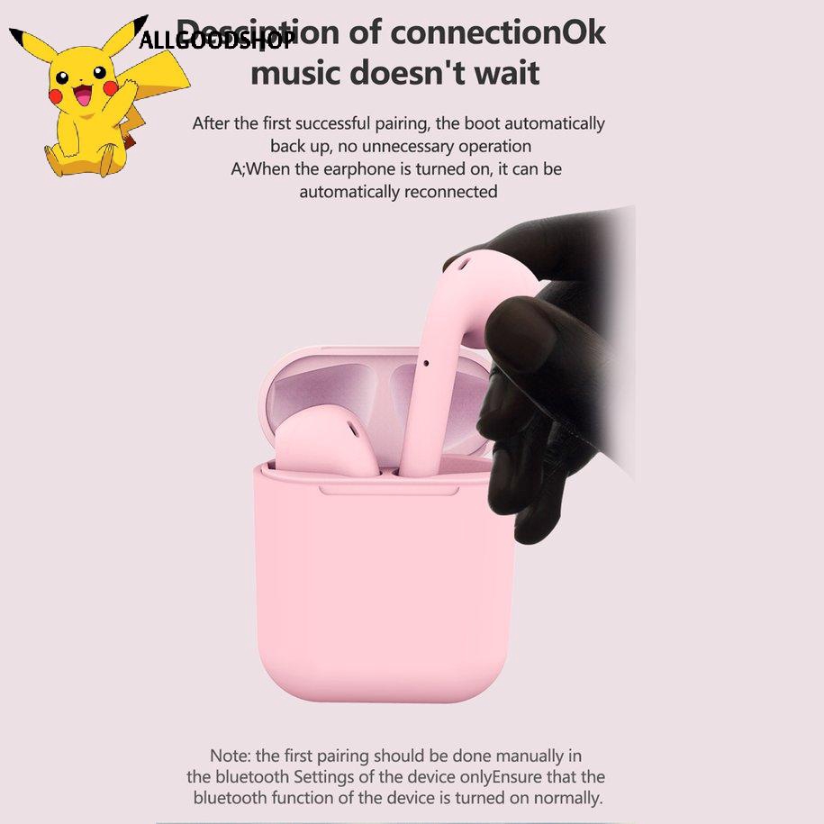 Tai nghe Bluetooth không dây i12 TWS có hộp sạc chuyên nghiệp cho IOS Android