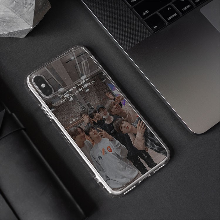 Ốp lưng iphone silicon Idol KPOP BTS Hi army BLUBTS0213