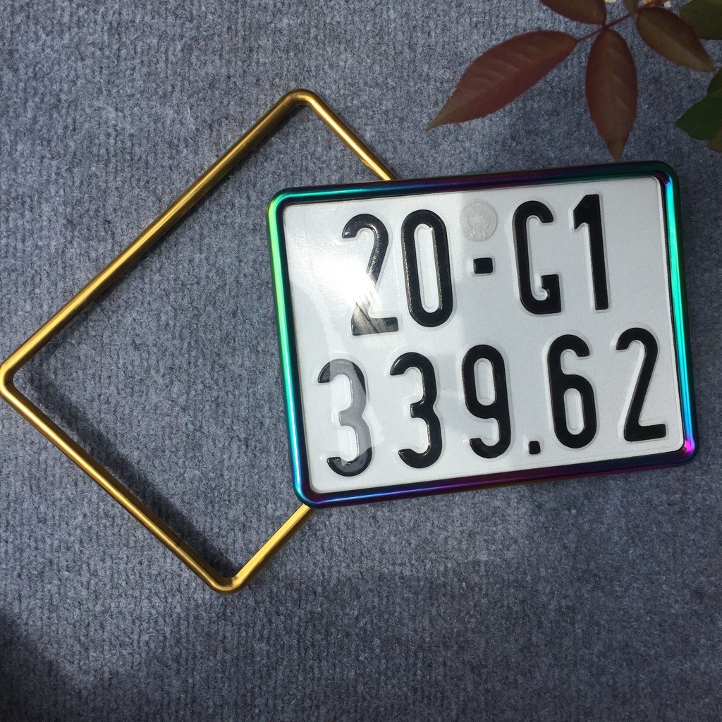 Viền biển số titan 7 màu hàng xịn không phai màu độ dày 5mm