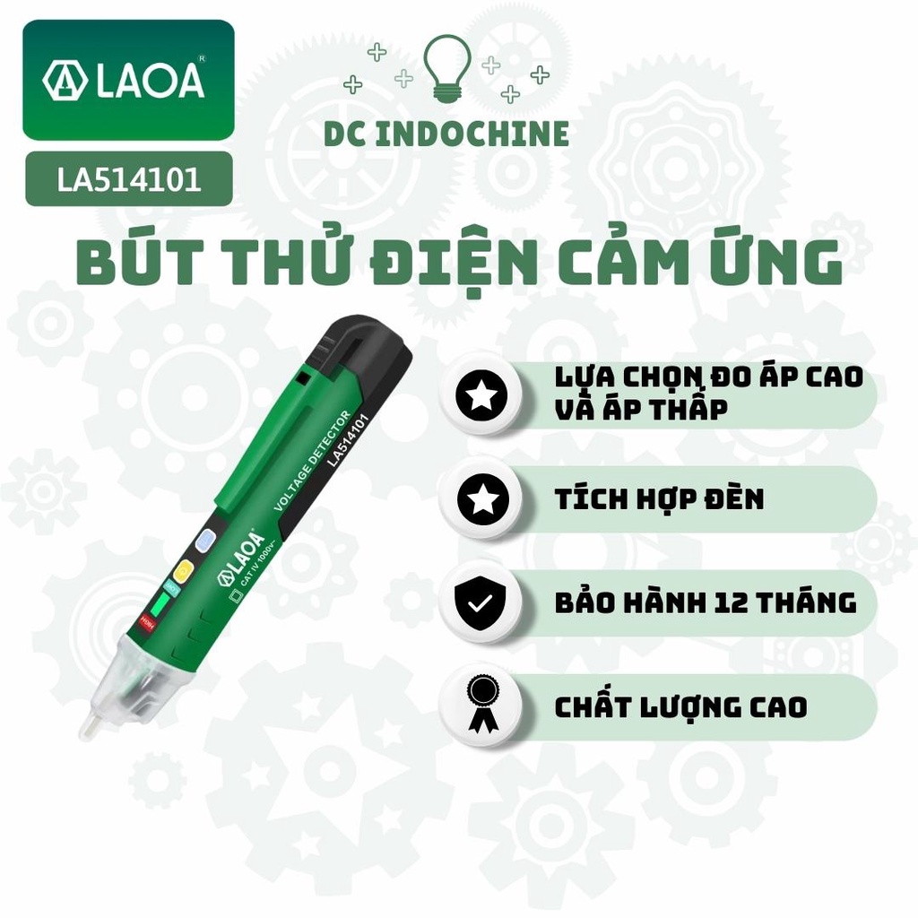 Bút thử điện cảm ứng không chạm LAOA LA514101, CAT IV 1000V~, hàng chính hãng