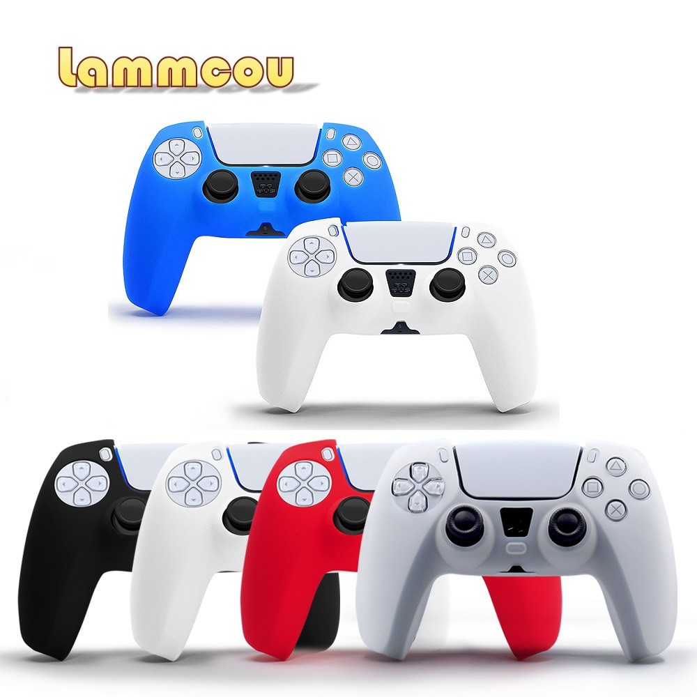 Lammcou Soft Silicone housing protects Cmpatible with Sony Playstation 5 PS5 gaming controller