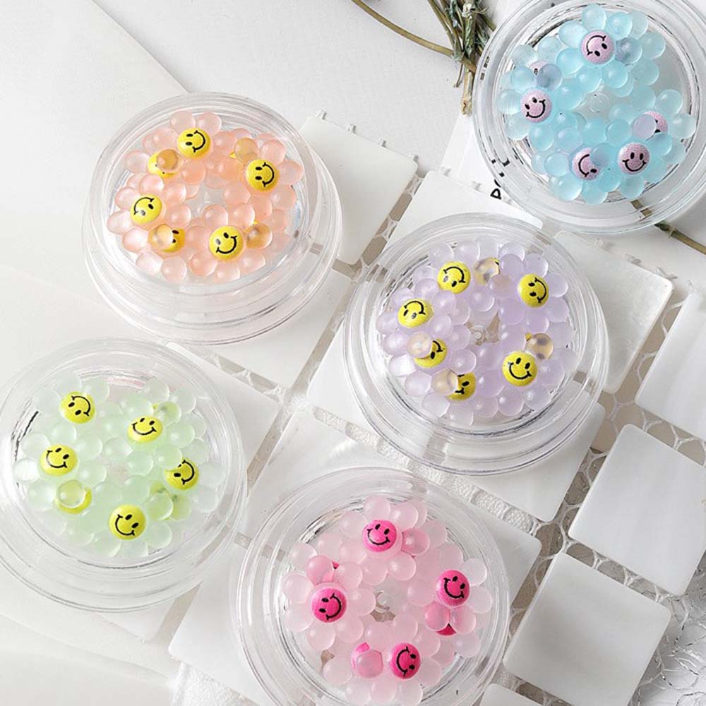 Phụ Kiện Trang Trí Móng Tay 3D Hình Hoa Hướng Dương Nhiều Màu Sắc