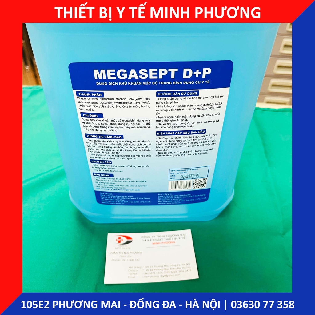 Dung dịch khử khuẩn mức độ Trung bình MEGASEPT D + P