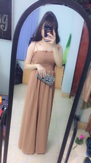 Đầm maxi voan