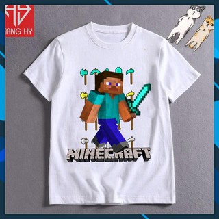 (SALE 50%) Áo thun tay ngắn in hình nhân vật trong game Minecraft F040  cực ngầu giá rẻ