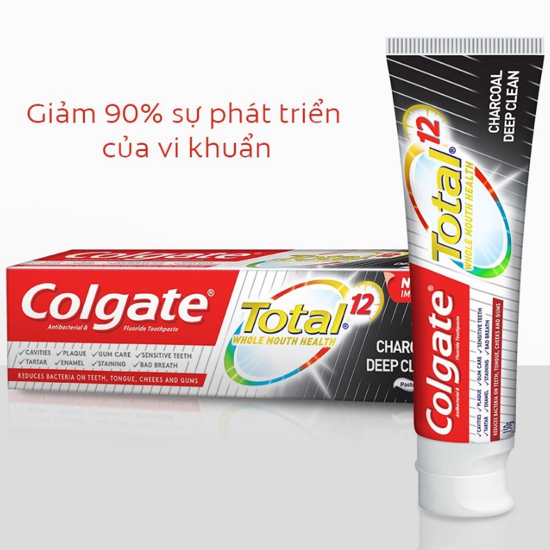 [QUÀ TẶNG KO BÁN] Colgate Total Than Hoạt Tính 35g