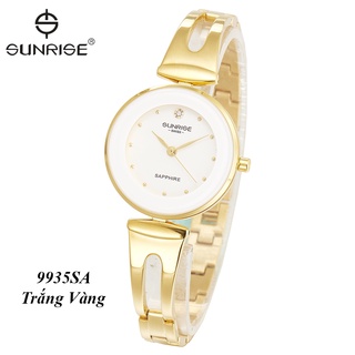  Đồng hồ nữ siêu mỏng Sunrise 9935SA kính Sapphire chống xước chống nước tốt - Fullbo 