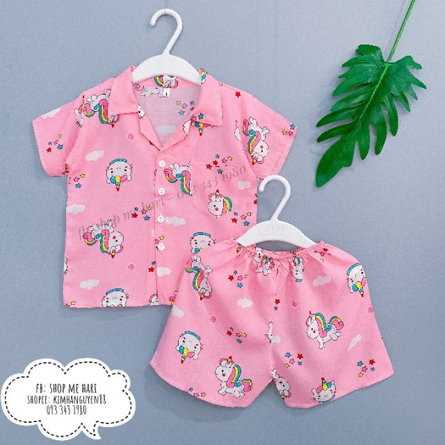 Bộ tole / bộ lanh pijama đùi tay ngắn - Link 2 ( còn nhiều mẫu