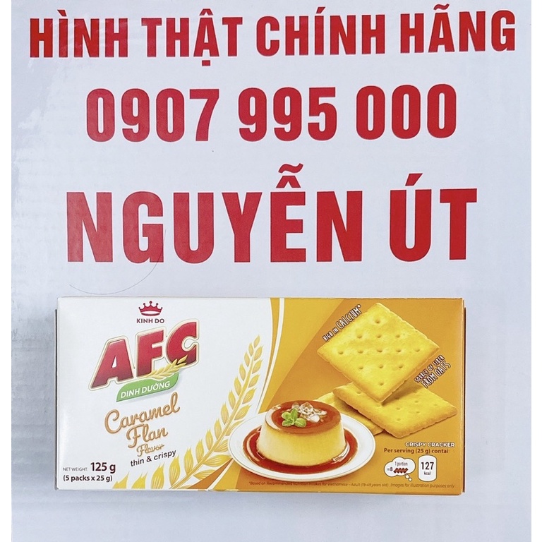 bánh afc caramel flan 125g 5 gói