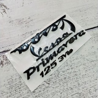 Tem decal nổi xe VESPA Primavera 125 3Vie màu đen trang trí thân xe cực đẹp, dán chắc chắn, độ bền cao