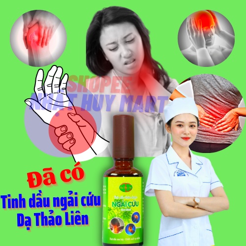 Tinh dầu ngải cứu xoa bóp xương khớp, tinh dầu thảo dược Dạ Thảo Liên