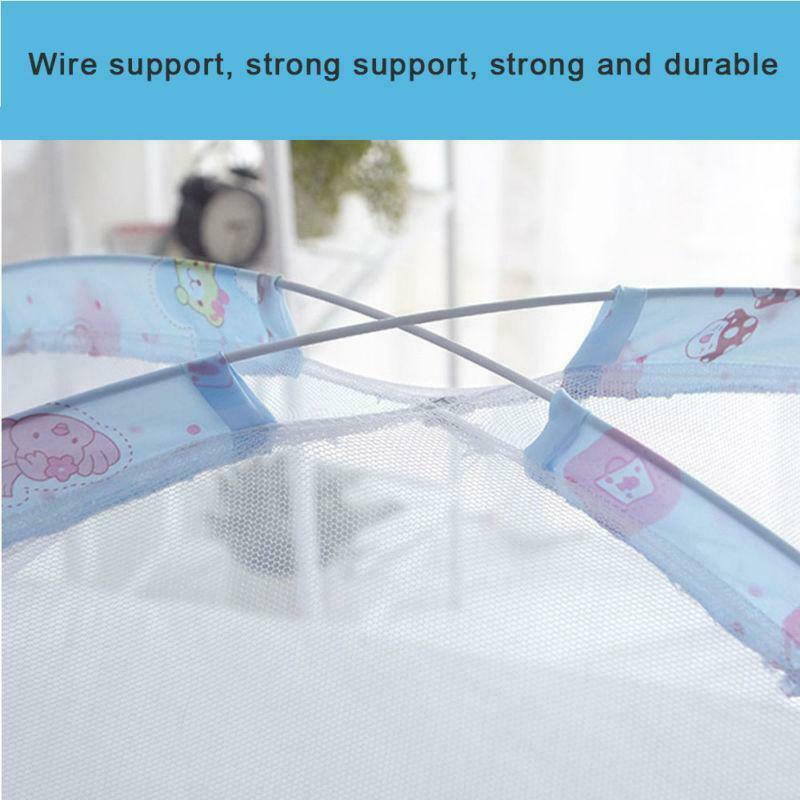 Mùng lưới chống muỗi có thể gấp gọn bảo vệ cho bé sơ sinh kích thước 90cm x 120cm