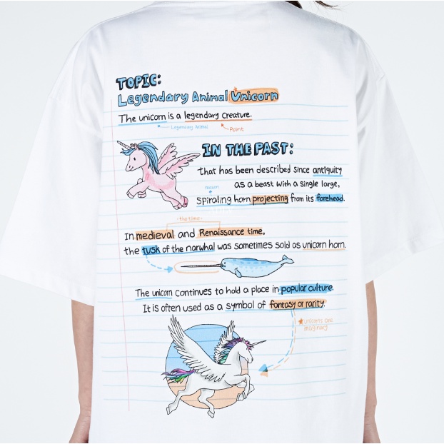 Áo ADLV chính hãng in hình Animal Unicorn thời trang