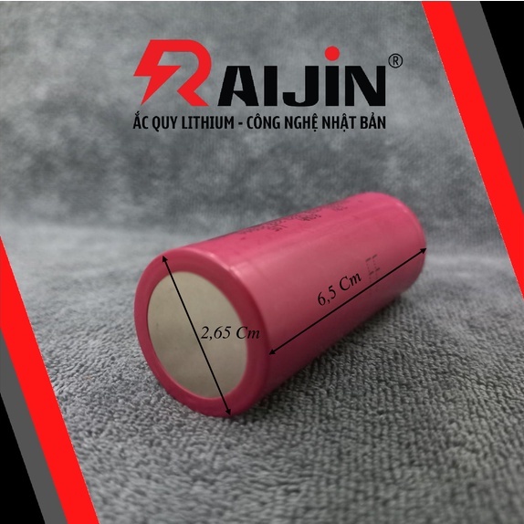 Pin lithium 4S 26650 dòng xả mạnh mẽ 3.2V 2500mAh mới tinh sử dụng để làm bình điện lưu trữ.