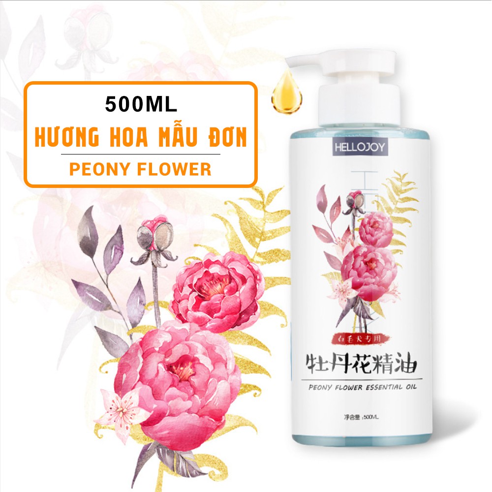 Sữa tắm cho chó mèo Hello Joy 500ml (Hương Hoa Hồng/Oải Hương/Mơ Đào/Hoa mẫu đơn)