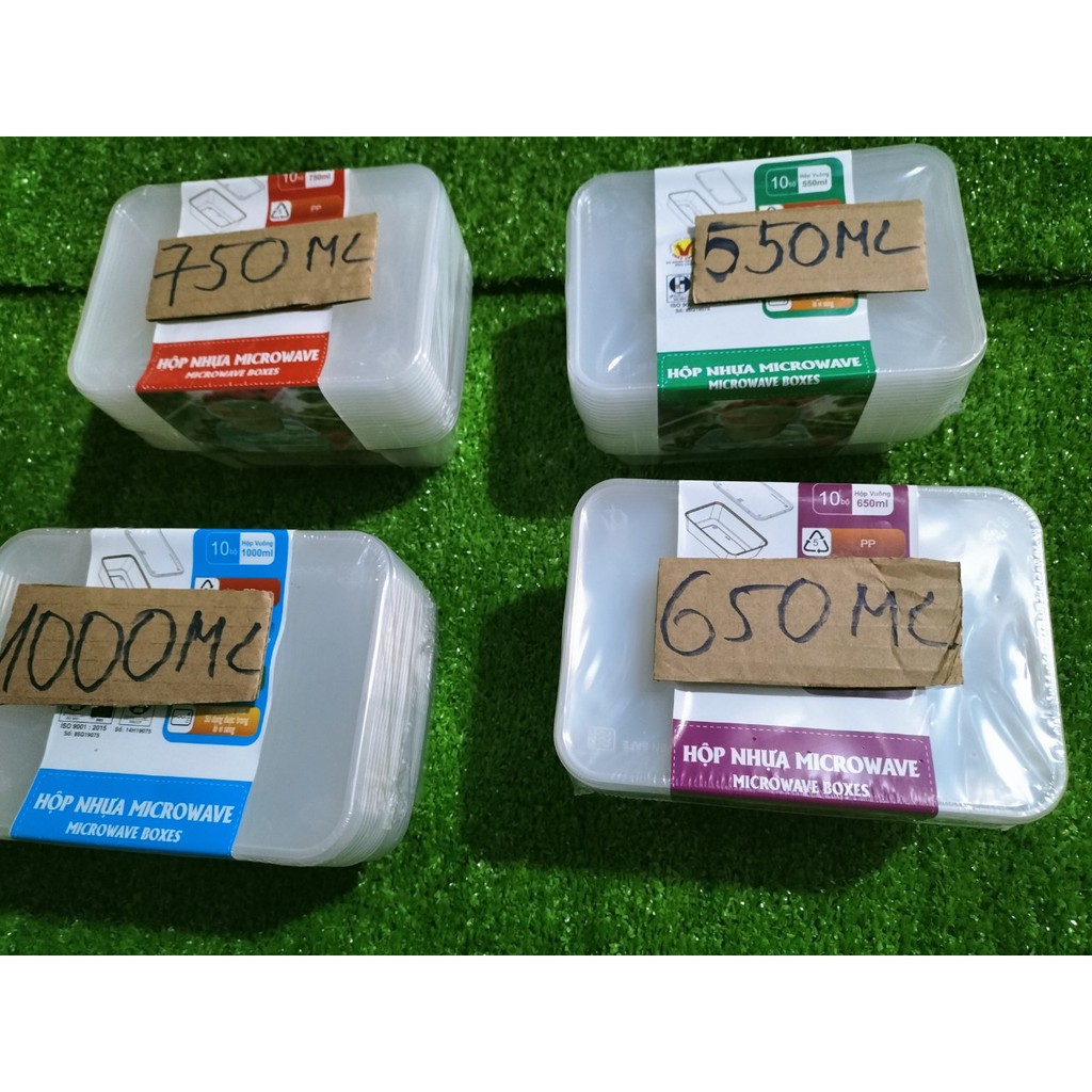 combo 10 hộp nhựa bảo quản thực phầm_bao bì shop