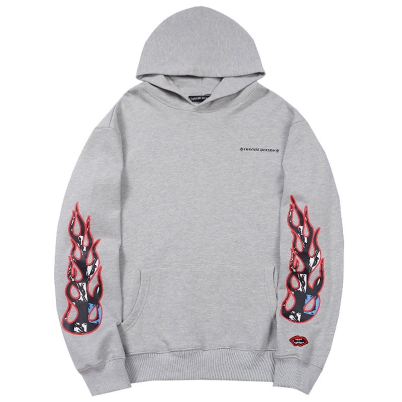 Áo Hoodie Tay Dài In Hình Ngọn Lửa Cá Tính Cho Nam Nữ