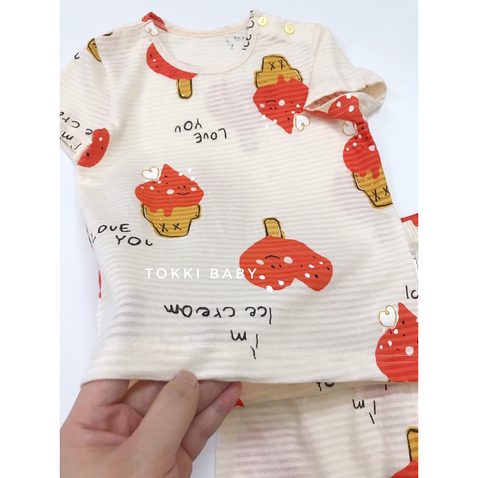 Bộ cotton giấy UniFriend xuất dư cho bé gái BUF007