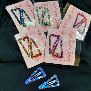 Sét 2 kẹp tăm giác in hoa (được chọn màu)