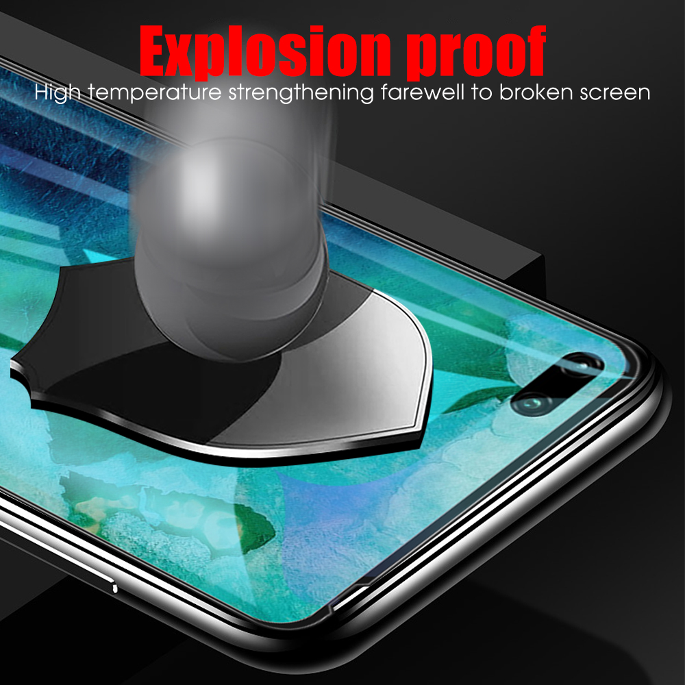 Kính Cường Lực 2 Trong 1 9d Bảo Vệ Toàn Màn Hình Cho Huawei Nova 6 Honor 9x Pro P20 Pro Lite Nova3E Honor 8x 10i 20i 20 Lite P30 Lite Nova 4e Nova 5t P Smart 2019 Mate20 Lite