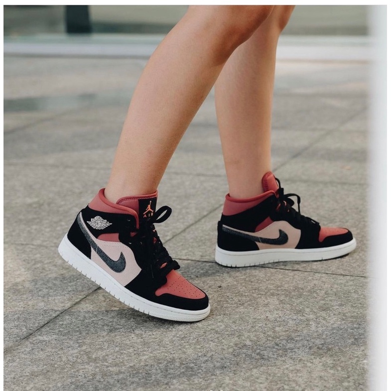 Giày Sneaker JD Đen Đỏ Mận Cổ Cao Cao Cấp [Full Box + Bill] Giày Thể Thao Nam Nữ