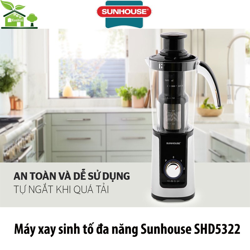 Máy Xay Sinh Tố Đa Năng Sunhouse SHD5322