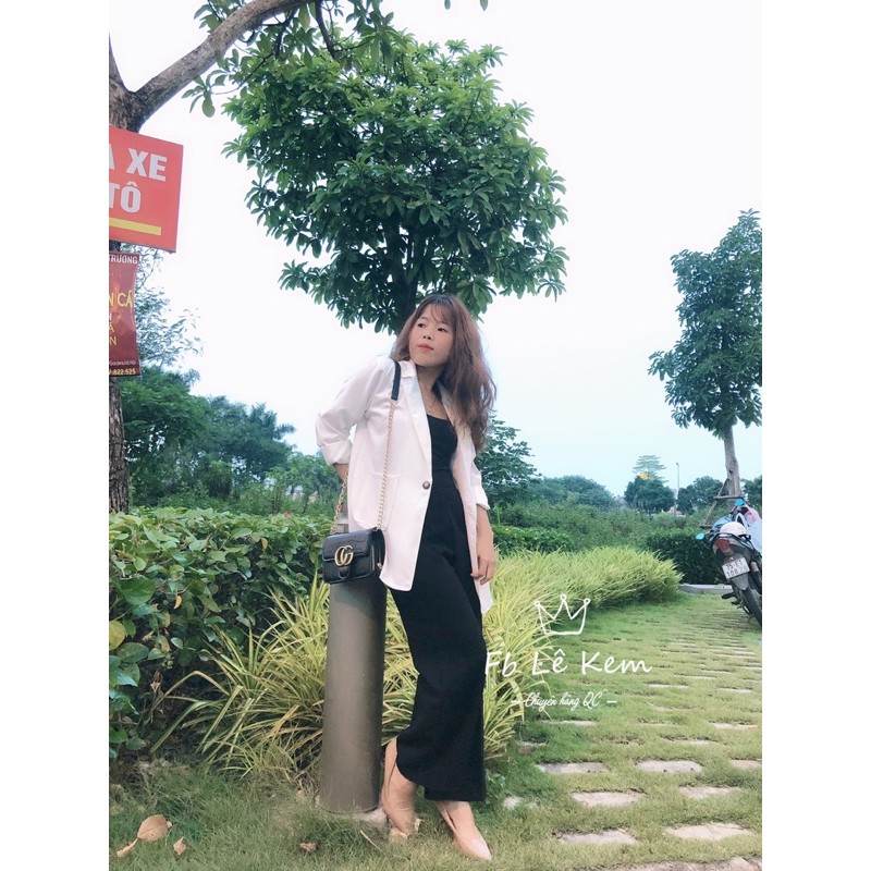Áo Khoác Blazer Trơn Ulzzang Phong Cách Hàn Quốc Đủ Màu Ảnh Thật Túi Hộp