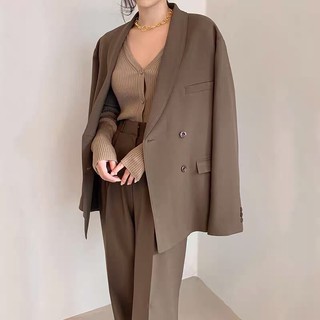Set áo blazer quần ống rộng form đẹp hàng Quảng Châu ( đủ size đến Xl), ảnh thật cuối