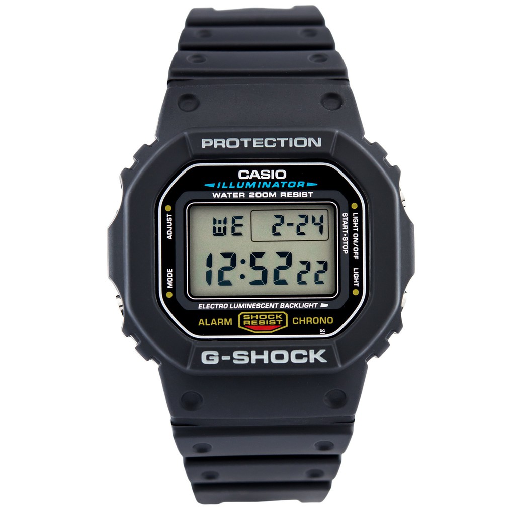 Đồng hồ nam dây nhựa Casio G-Shock chính hãng Anh Khuê DW-5600E-1VDF