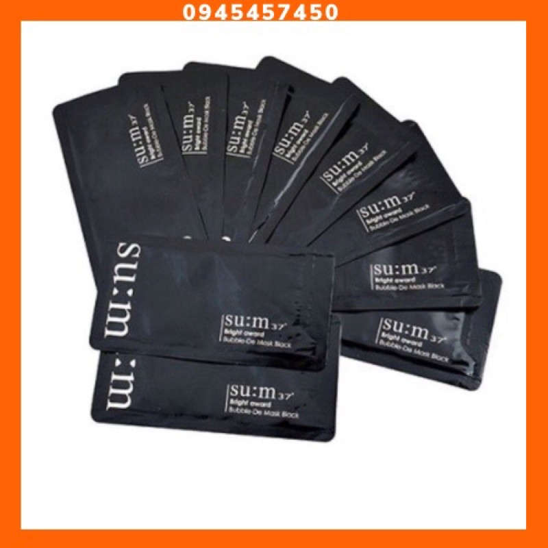 Mặt Nạ Thải Độc Sum Bubble De Mask Black date 23 - TRÙM SỈ MỸ PHẨM ÂU Á(1 gói)