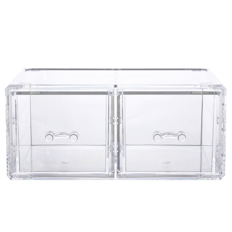Hộp Đựng Mỹ Phẩm Trong Suốt Cỡ Lớn Có Thể Xếp Chồng Lên Nhau Tiện Dụng