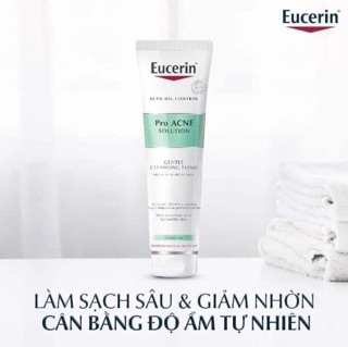 Sữa Rửa Mặt Eucerin Pro Acne Solution Gentle Cleansing Foam 150g