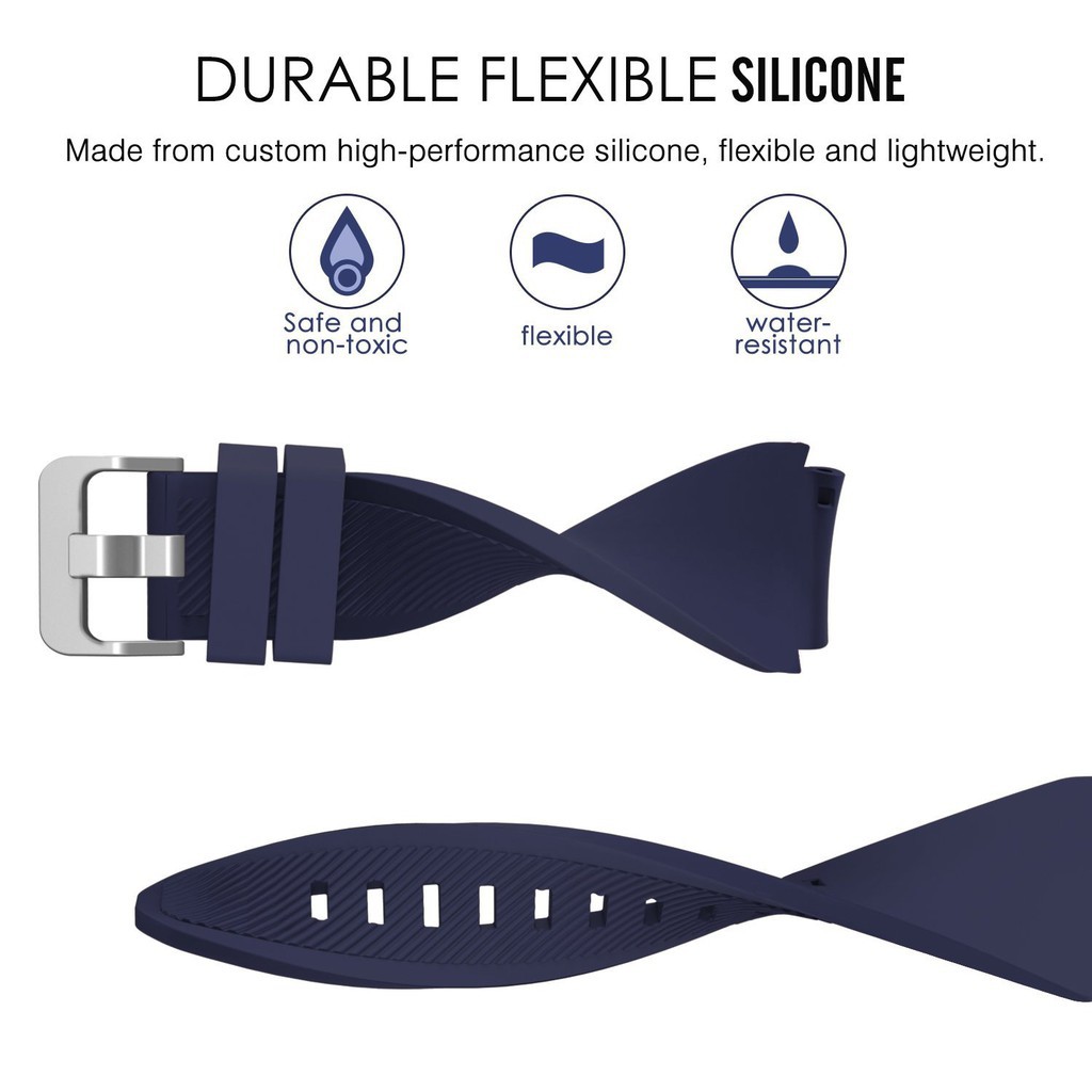 Silicone Watch Band Strap for Samsung Gear S3 Classic Frontier