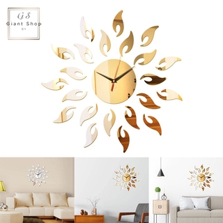 3D Mirror Sun Art Wall Sticker Removable Acrylic Mural Decal Home Room DIY Decor