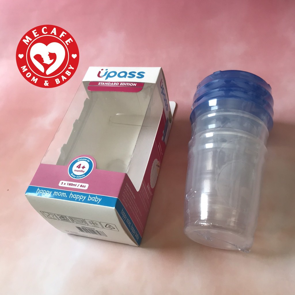 Set 3 hủ trữ thức ăn/sữa cho bé Upass-Thái Lan (3 hủ*180ml)