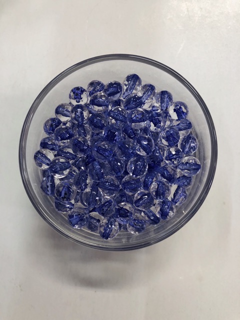 100G Chuỗi Hạt Pha Lê Nhựa 8mm Wat (có nhân màu)