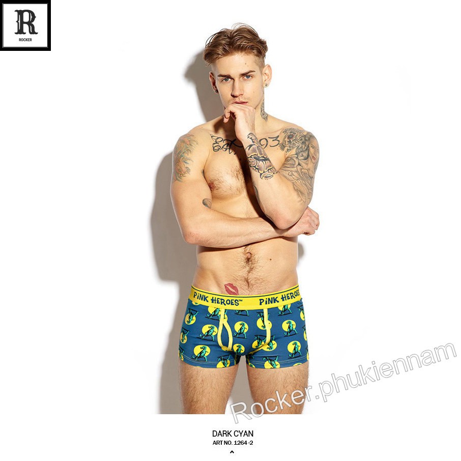 [Combo] SET 4 Quần Lót Nam Cao Cấp - Quần sịp Boxer Họa Tiết S003.2