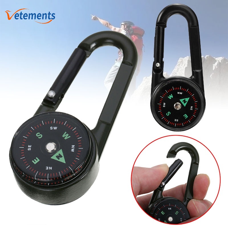 1 La Bàn Điều Hướng Khẩn Cấp Chuyên Nghiệp Có Khóa Cài/ Móc Khóa Trang Trí Túi Cá Nhân Độc Đáo