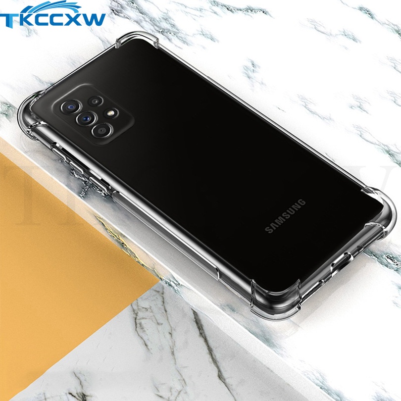 Ốp Điện Thoại Silicon Trong Suốt Chống Sốc Cho Samsung Galaxy M33 M23 A13 A23 A03 Core A73 A33 A53 A13 M52 A03S A32 A22 M32