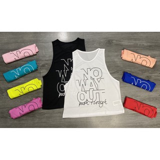 ÁO TANKTOP TẬP GYM YOGA NỮ, TANKTOP THỂ THAO NO WAY OUT VẢI THUN NHẸ MÁT