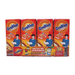 Lốc 4 hộp thức uống lúa mạch hương vị socola Ovaltine 180ml