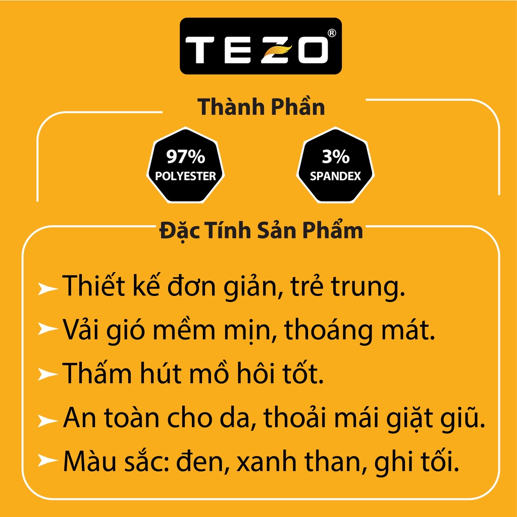 Quần ngố gió cao cấp Tezo dáng thể thao trẻ trung năng động 2201QNGB05