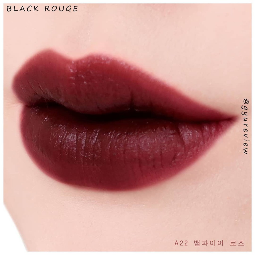 [Auth Hàn] Son Kem Lì Black Rouge A22 Màu Đỏ Nâu Tím Maple Version 4 Vampire Rose | Thế Giới Skin Care
