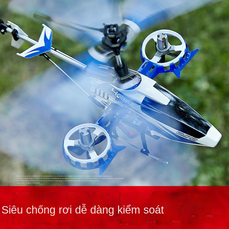 ✥☍☈Máy bay điều khiển từ xa đồ chơi máy bay trực thăng hợp kim chống rơi mô hình bay dành cho trẻ em mô hình bay điện ch