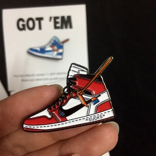 Huy Hiệu Cài Áo Kim Loại Hình Đôi Giày Thể Thao