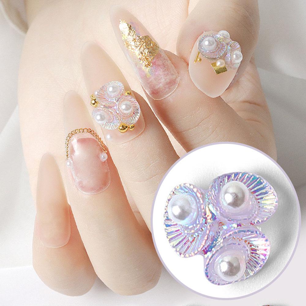 OCEANMAP Phụ Kiện Hoa Trang Trí Móng Tay Nghệ Thuật