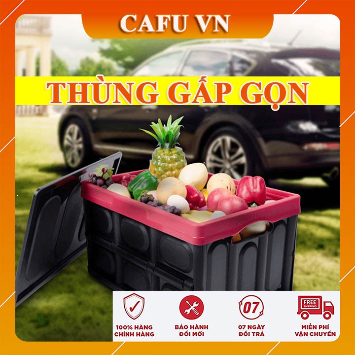 Thùng gấp gọn hộp đựng đồ cốp xe có thể gấp gọn loại 56 lít, 30 lít - - CAFU VN