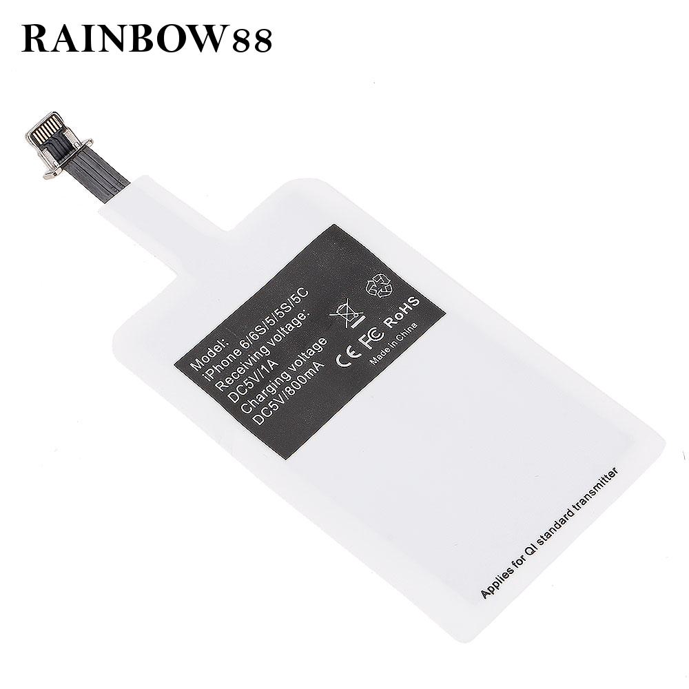 Đế Sạc Không Dây Cầu Vồng88 70x46mm Dc 5 V / 1 A Cho Iphone 5 5s 5c 6 6s 7 Plus