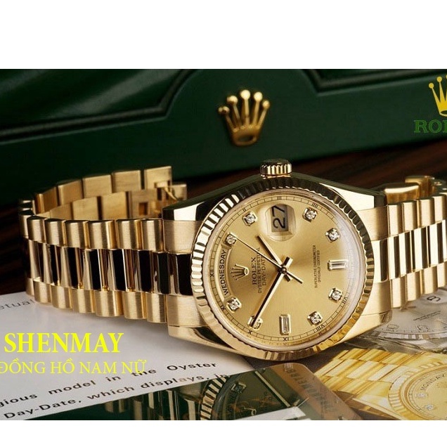 Đồng hồ nam Rolex cao cấp Viền đá sang trọng dây đúc đặc BH 12 tháng, đồng hồ nam đẹp món quà yêu thích của cánh mày râu