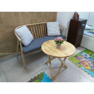 Bàn sofa mặt tròn 60cm, cao 50cm